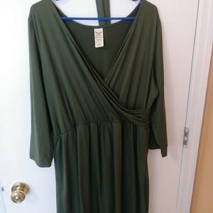 Olive dress w belt